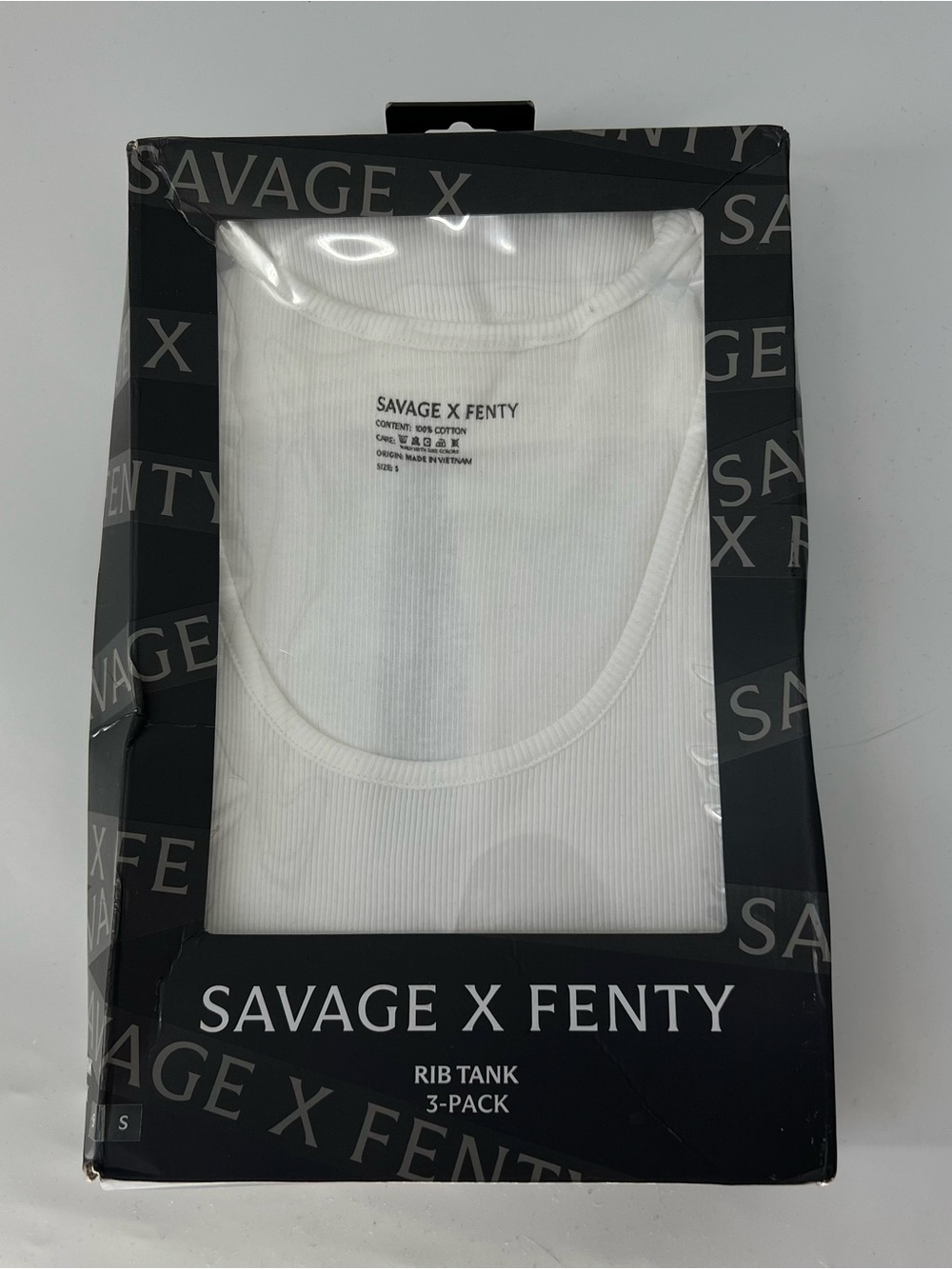 Savage X Fenty men’s 3 pack ribbed tank tops small